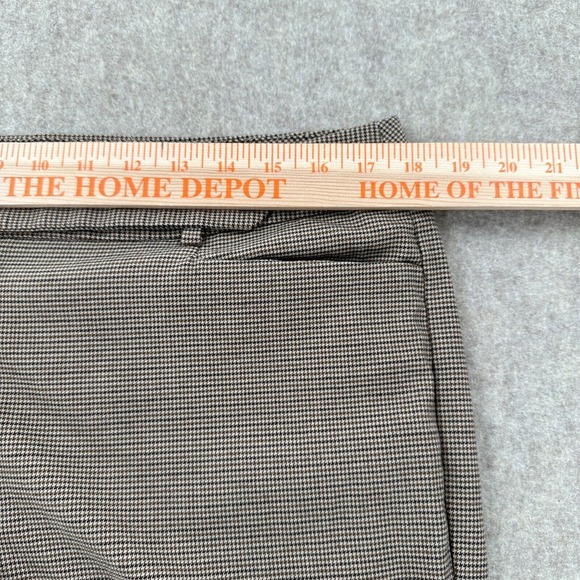 TALBOTS Womens Heritage Fit‎ Pants Micro Houndstooth Wool Blend Size 14 Academia - Picture 7 of 9